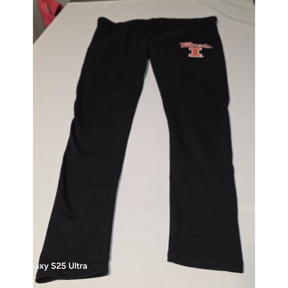 Concept Sport Illinois NCAA Leggings  Womens LARGE Black NWOT fanwear Fan Wear